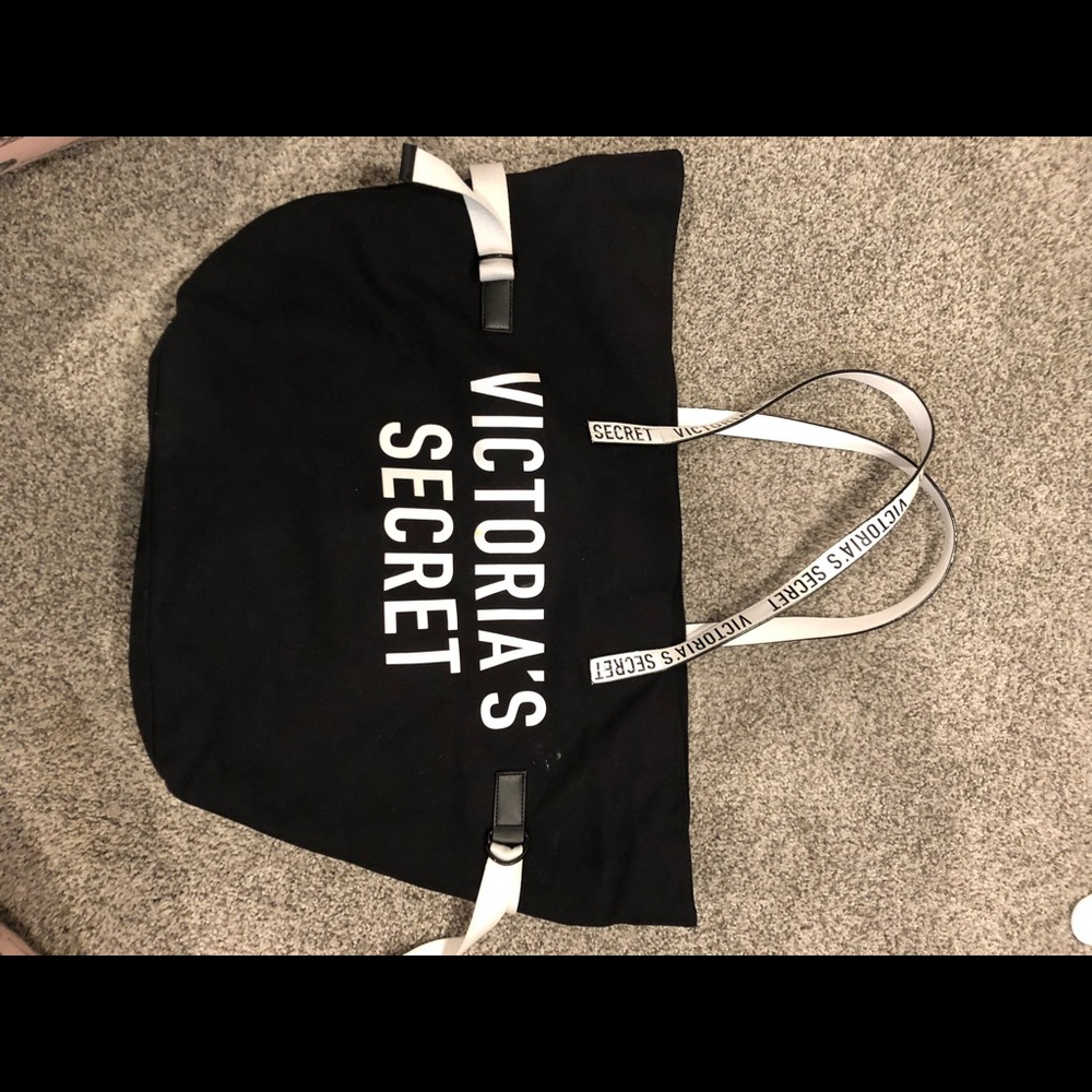 Victoria Secret black tote bag